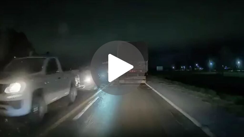 Choque en cadena de cuatro vehículos en la Ruta 18, cerca de Alvear, Santa Fe